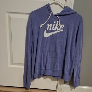 Nike Women's Heathered Blue Hoodie
